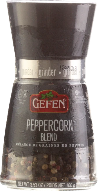 Gefen Peppercorn Blend With Grinder, 3.53 oz