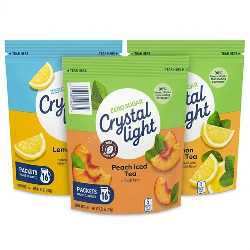 Crystal Light Zero Sugar Drink Mix Variety Pack – Lemonade & Iced Tea Pitcher Packets