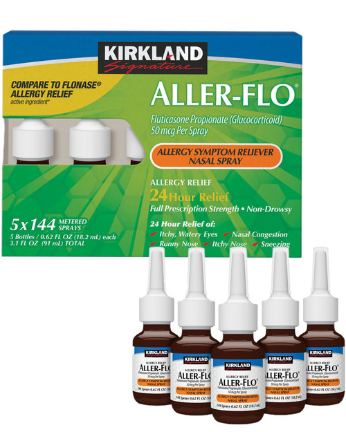 Kirkland Signature Aller-Flo 50 mcg Allergy Spray, 720 Metered Sprays