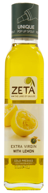 Zeta Extra Virgin Olive Oil Lemon Flavored, 8.45 fl oz. 