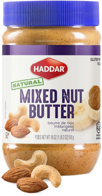 Haddar Natural Mixed Nut Butter