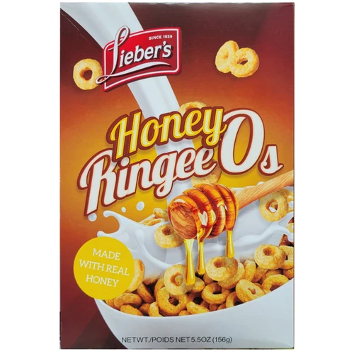 Lieber's Passover Honey Ringeeo's Cereal, Gluten Free, 5.5 oz