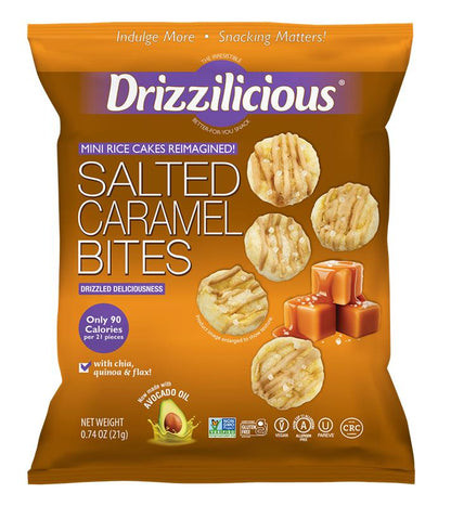 Drizzilicious Mini Rice Cakes, Salted Caramel, Gluten Free