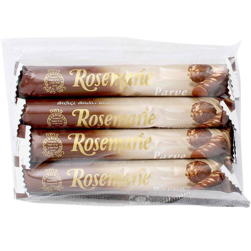 Schmerling's Rosemarie Parve Chocolate Sticks, 4 Count, Swiss Praline Filled, Hazelnut, Dairy-Free, Kosher for Passover