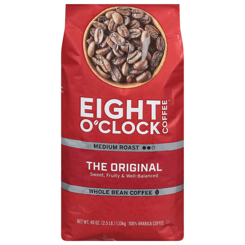 Eight O'Clock The Original Medium Roast Whole Bean Coffee – front of package