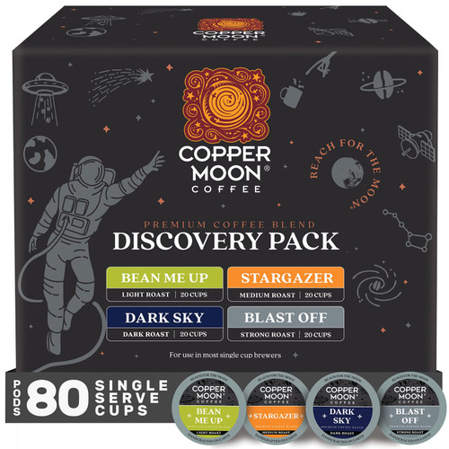 Copper Moon Coffee Variety Roast Coffee Pods Discovery Pack – front of package