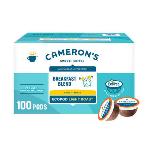 Cameron's Coffee Breakfast Blend Single-Serve Coffee Cups, Keurig Compatible – front of package