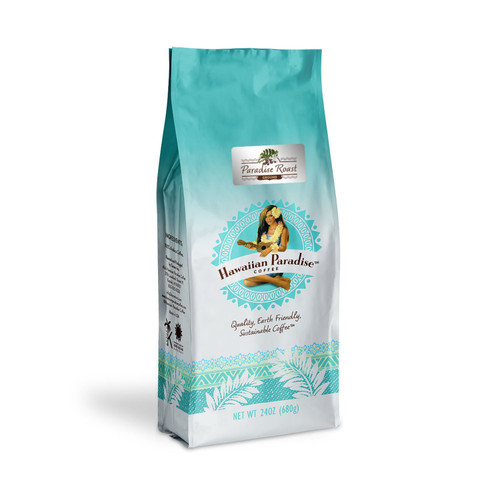 Hawaiian Paradise Coffee Medium Roast Ground Coffee – front of package