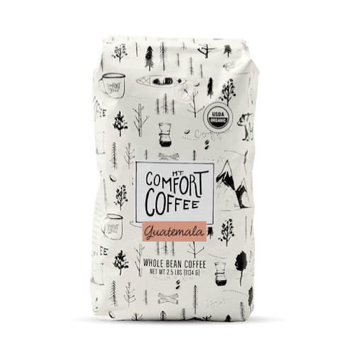 Mt. Comfort Coffee Organic Guatemala Medium Roast Whole Bean Coffee – front of package