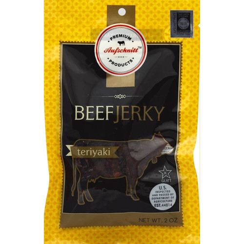 Aufschnitt Meats Teriyaki Beef Jerky, 2 oz - pack front