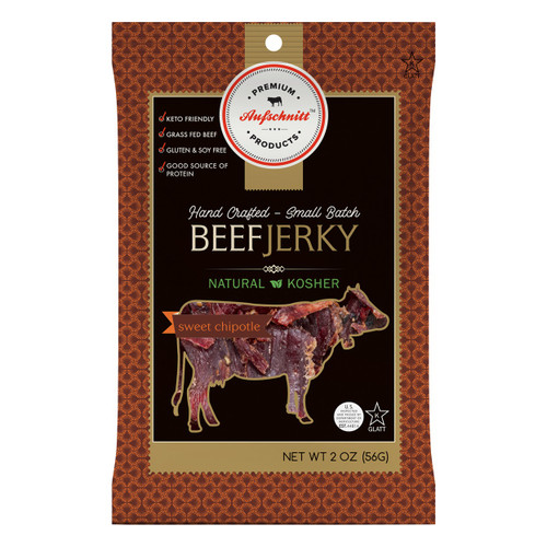 Aufschnitt Meats Kosher Sweet Chipotle Beef Jerky, 2 oz