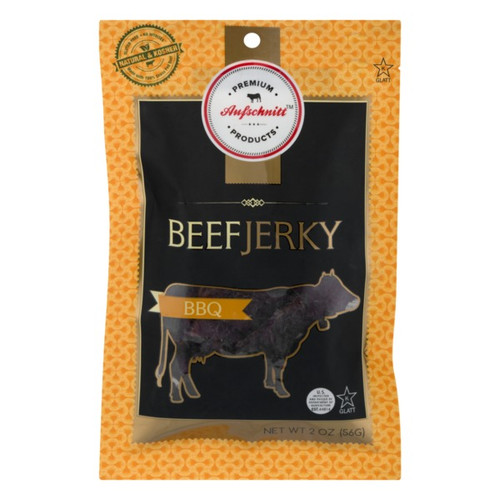 Aufschnitt Meats BBQ Beef Jerky, 2 oz - pack front
