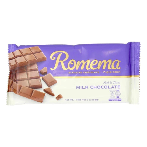 Romema Milk Chocolate Bar, 3 oz