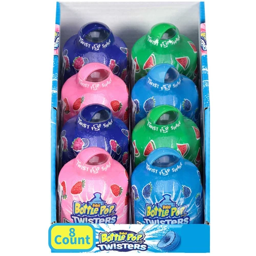 Baby Bottle Pop Twisters Sour Chewy Candy, 2.8 oz., 8 ct – front of package