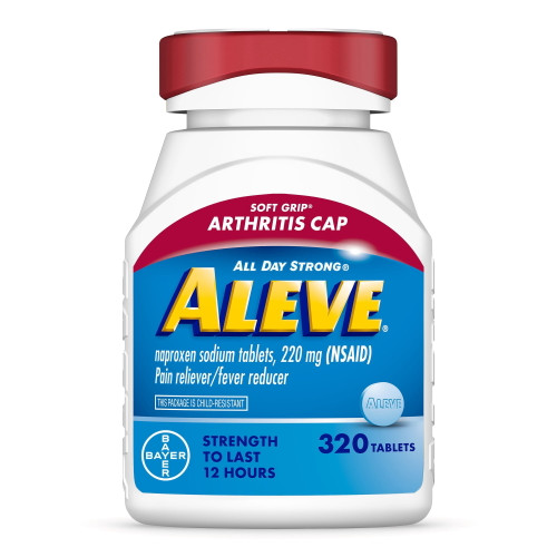 Aleve Soft-Grip Arthritis Caplets, 220 mg Naproxen Sodium, 320 ct – front of package