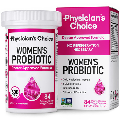 Physician's Choice Women's 50 Billion CFU Probiotic Capsules, 84 Count – front of package