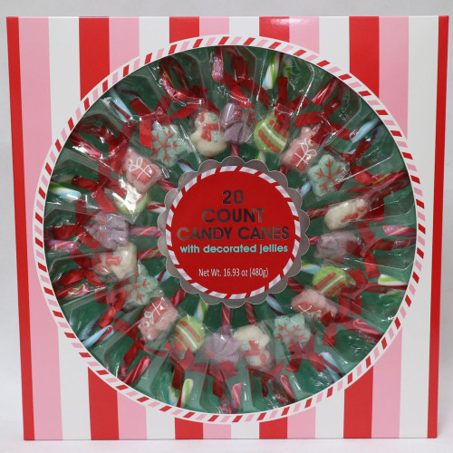 Holiday Candy Canes with Decorated Jellies, 20 Count – front of package