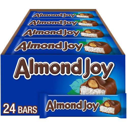 Almond Joy Coconut and Almond Chocolate Candy Bar, 1.61 oz., 24 pk – front of package