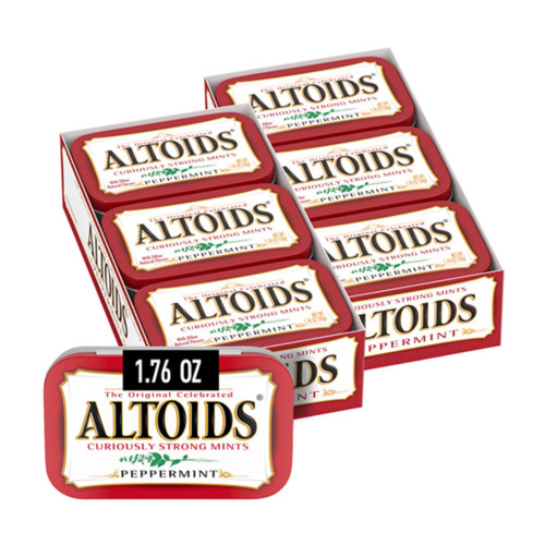 Altoids Mints, Peppermint, 1.76 oz., 12 pk – front of package