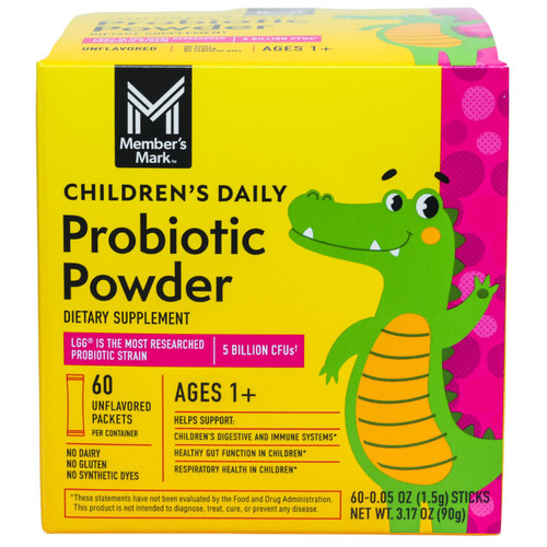 Member's Mark Children's Daily Probiotic Powder, 60 Count – front of package
