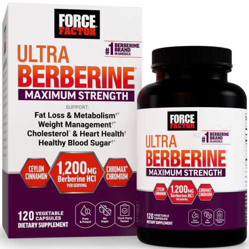 Force Factor Ultra Berberine Max 120 Count – front of package