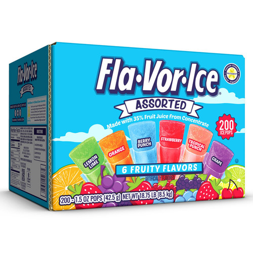 Fla-Vor-Ice Giant Pops, 1.5 oz., 200 pk – front of package
