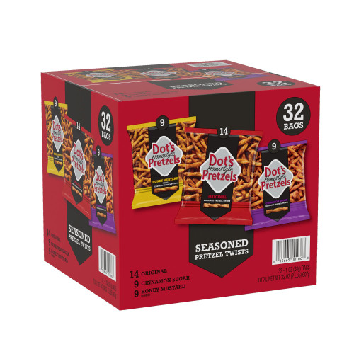 Dot's Homestyle Pretzel Twists Variety Pack, 1 oz., 32 pk – front of package