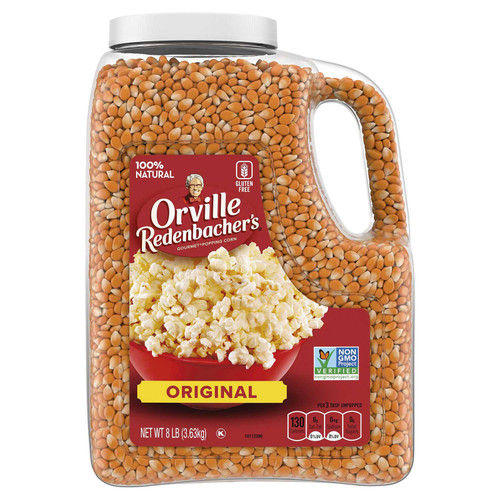 Orville Redenbacher's Original Gourmet Popcorn Kernels 8 lbs – front of package