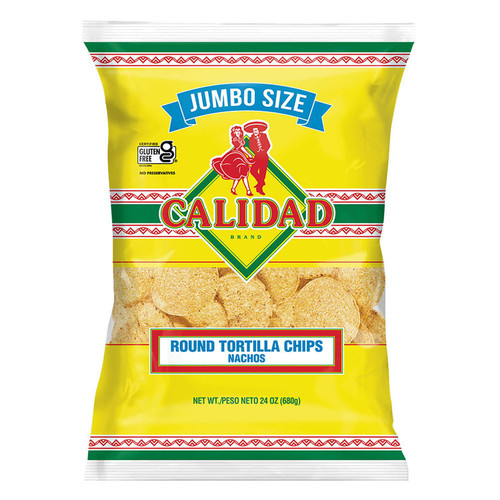 Calidad Yellow Corn Tortilla Chips, 24 oz – front of package