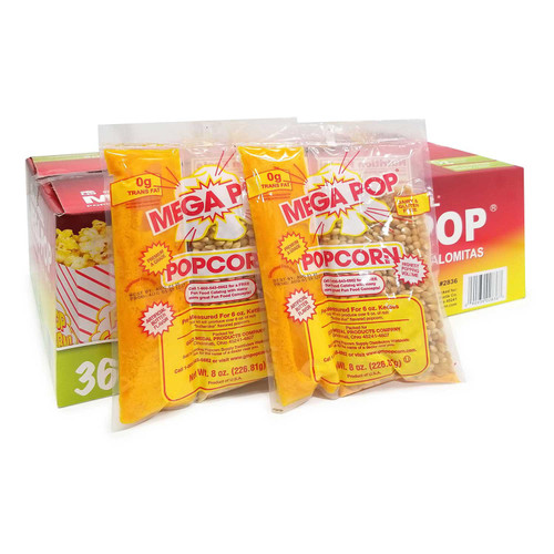 Gold Medal Mega Pop Popcorn Kit, 8 oz., 36 pk – front of package