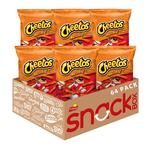 Cheetos Crunchy Cheese Snacks, 2 oz., 64 pk – front of package