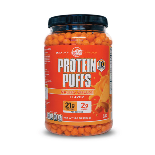 Twin Peaks Keto Protein Puffs, Nacho Cheese, 0.66 lbs – front of package