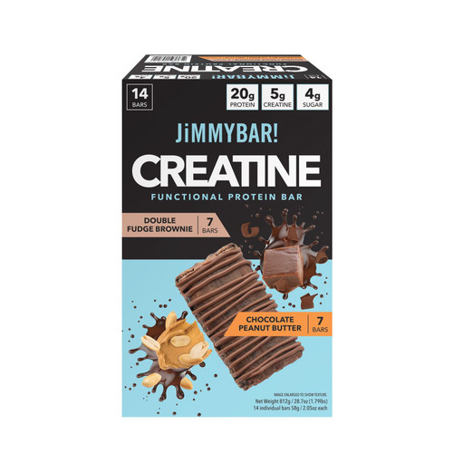 JiMMYBAR! Creatine Functional Protein Bar Variety Pack, 14 ct – front of package