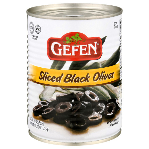Gefen Black Sliced Olives, 19 oz