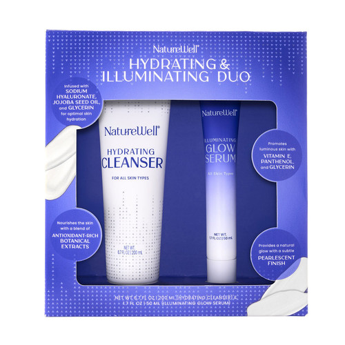 NatureWell Hydrating Cleanser & Serum Kit – front of package