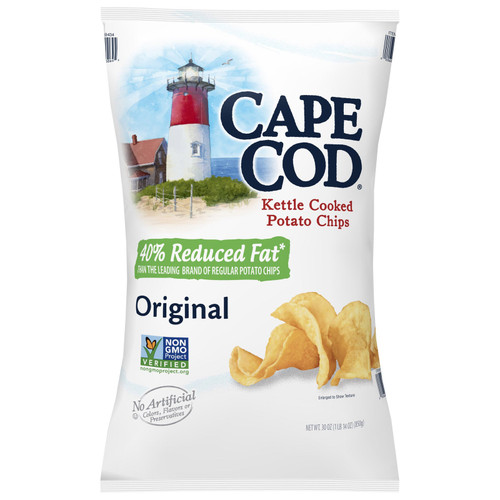 Cape Cod Kettle Cooked Potato Chips, Original, 30 oz Bag