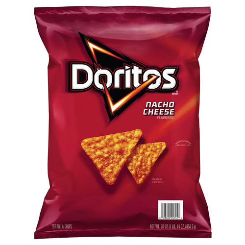 Doritos Nacho Cheese Tortilla Chips, 30 oz Bag