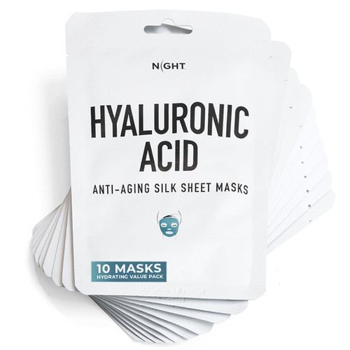 DiscoverNight NIGHT Hydrating Face Mask, Extra Serum, 10 pk – front of package