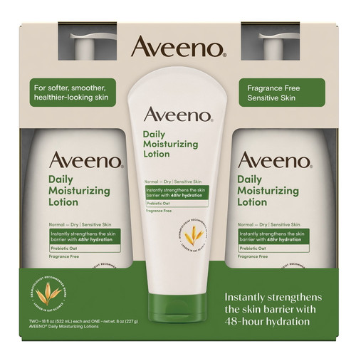 Aveeno Daily Moisturizing Body Lotion Set – front of package