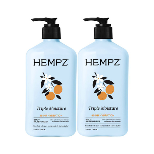 Hempz Triple Moisture Whipped Body Crème, 17 fl oz, 2 pk – front of package