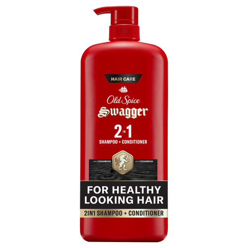 Old Spice Swagger 2-in-1 Shampoo and Conditioner, 39.9 fl oz – front of package
