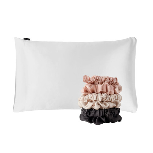 DiscoverNight NIGHT Satin Pillowcase & Scrunchies Gift Set, 7 Pc – front of package