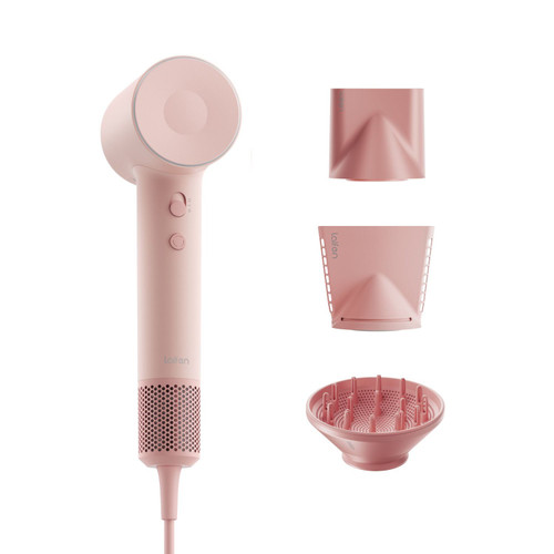 Laifen SE2 High-Speed Hair Dryer, 3 Nozzles, Pink – front of package