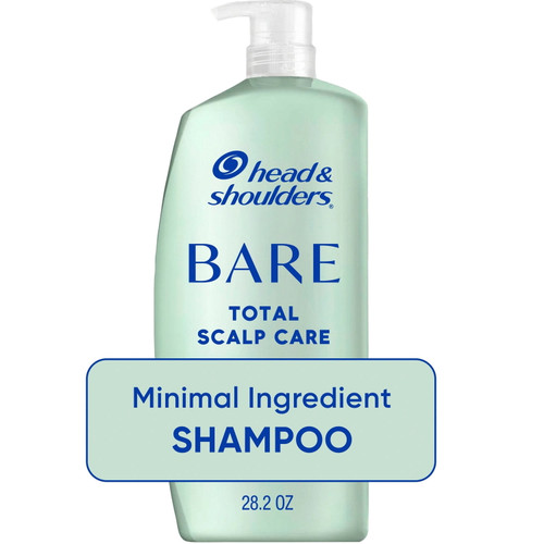 Head & Shoulders Bare Total Scalp Care Shampoo, 28.2 fl oz – front of package
