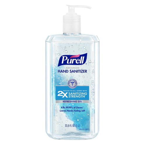 Purell Advanced Hand Sanitizer, Refreshing Gel, 33.8 fl oz – front of package