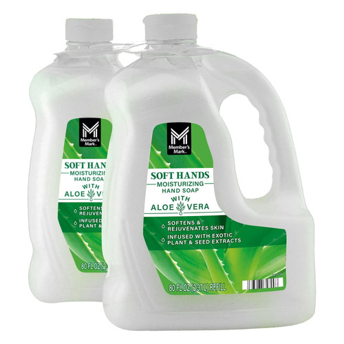 Member's Mark Aloe Vera Moisturizing Hand Soap, 80 fl oz – front of package