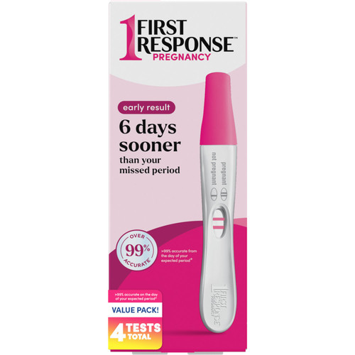 First Response Early Result Pregnancy Test, 4 ct, 2 pk – front of package