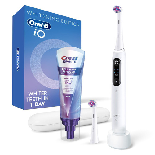 Oral-B IO Series 4 Rechargeable Toothbrush, Whitening Edition Kit – front of package