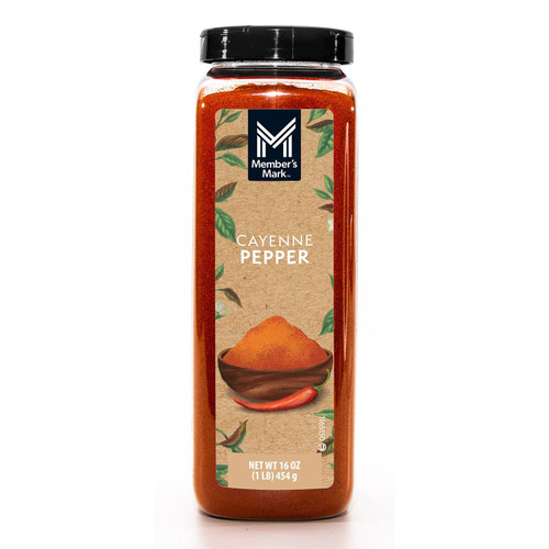 Member's Mark Cayenne Pepper, 16 oz – front of package