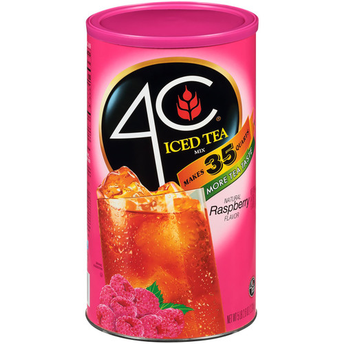 4C Raspberry Iced Tea Mix 82.6 oz – front of package